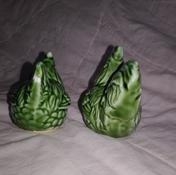 Vintage Japan Rooster Hen Salt Pepper Shakers Toothpick Holder - Picture 4 of 16